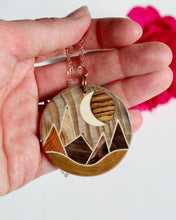 Load image into Gallery viewer, Pendant: Moon Mountains
