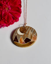 Load image into Gallery viewer, Pendant: Moon Mountains
