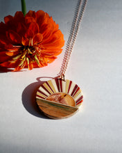 Load image into Gallery viewer, Pendant: Sunset Over The Lake
