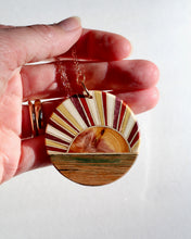 Load image into Gallery viewer, Pendant: Sunset Over The Lake

